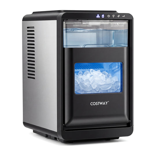Crescent Ice Maker Countertop 26 Lbs/24H Ice Machine with 16 Crescent Cubes, Black Ice Makers Black at Gallery Canada