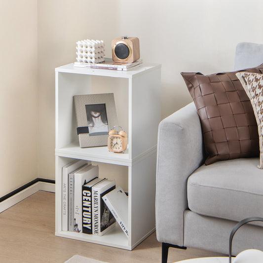 Cube Storage Organizer, Set of 2, White Bookcases White at Gallery Canada
