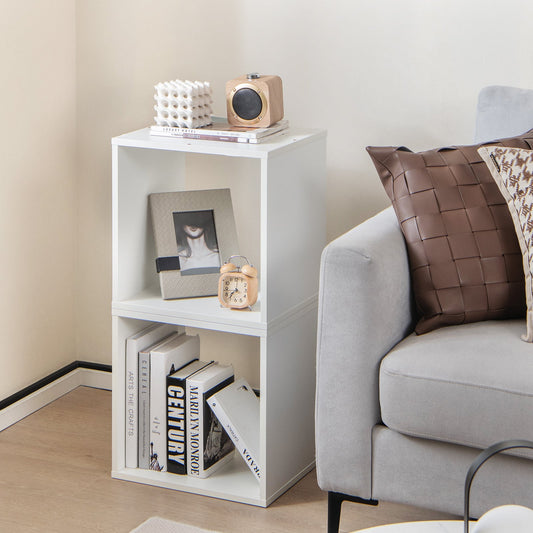 Cube Storage Organizer, Set of 2, White Bookcases White at Gallery Canada