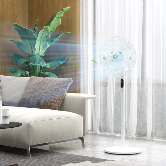 16" Tower and Pedestal Fan Set, Remote, Adjustable, White Tower Fans Black at Gallery Canada