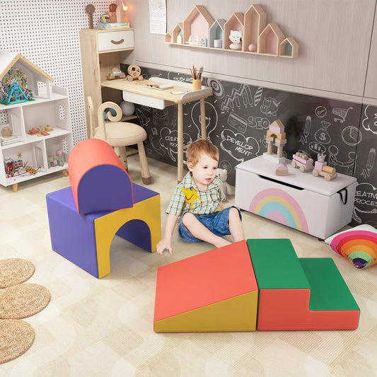 4 Piece Foam Play Set, Toddlers and Kids, Classic Color Baby Gym & Playmats Classic Colour at Gallery Canada