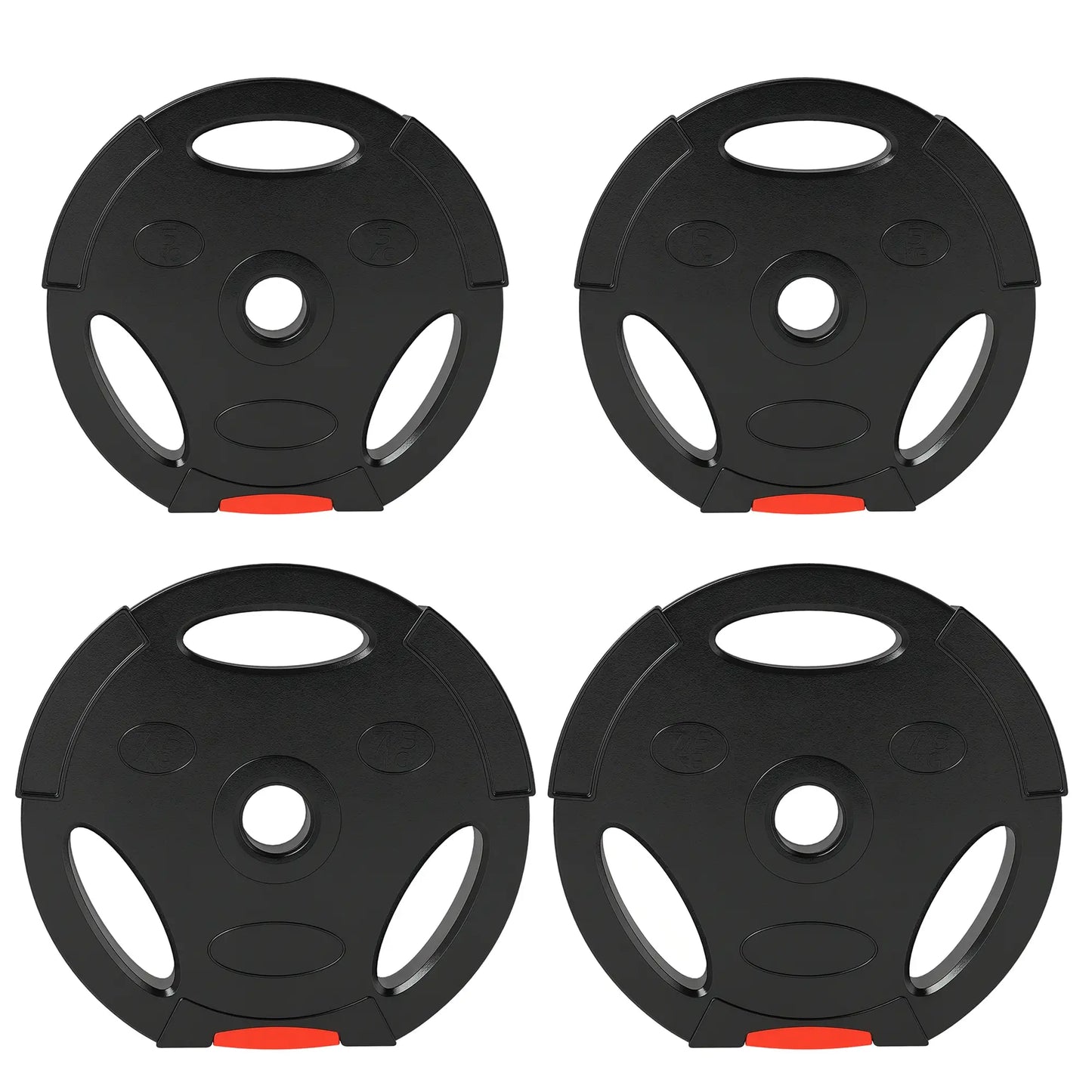 1-Inch Weight Plates, Barbell Weights Set, 2 x 17lbs + 2 x 11lbs Dumbbells & Barbells at Gallery Canada