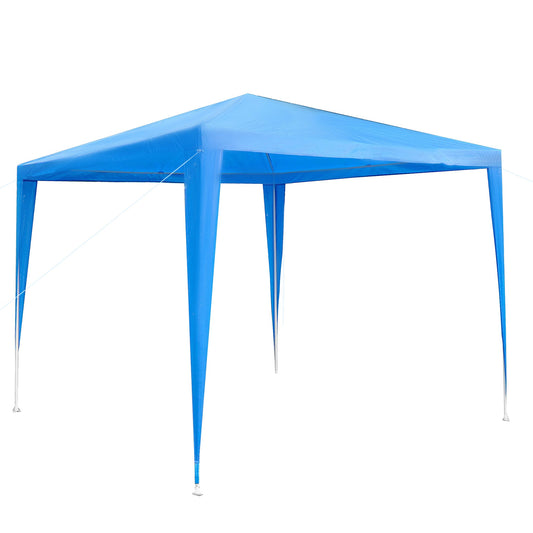 9x9 Ft Portable Canopy Party Tent Gazebo for Weddings Parties Outdoor Sunshade with Dressed Legs, Blue at Gallery Canada