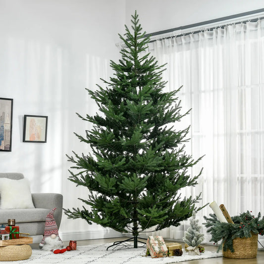 9ft Artificial Christmas Tree, Metal Base Artificial Christmas Trees Green at Gallery Canada