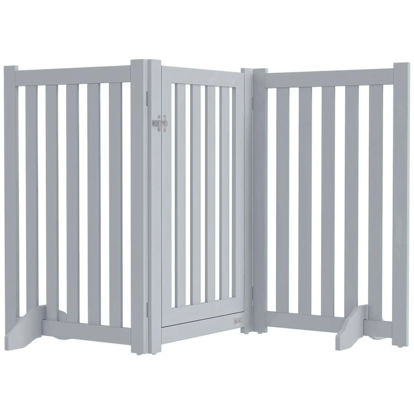 3-Panel Foldable Dog Gate, Medium Size, Grey Houses, Kennels & Pens at Gallery Canada
