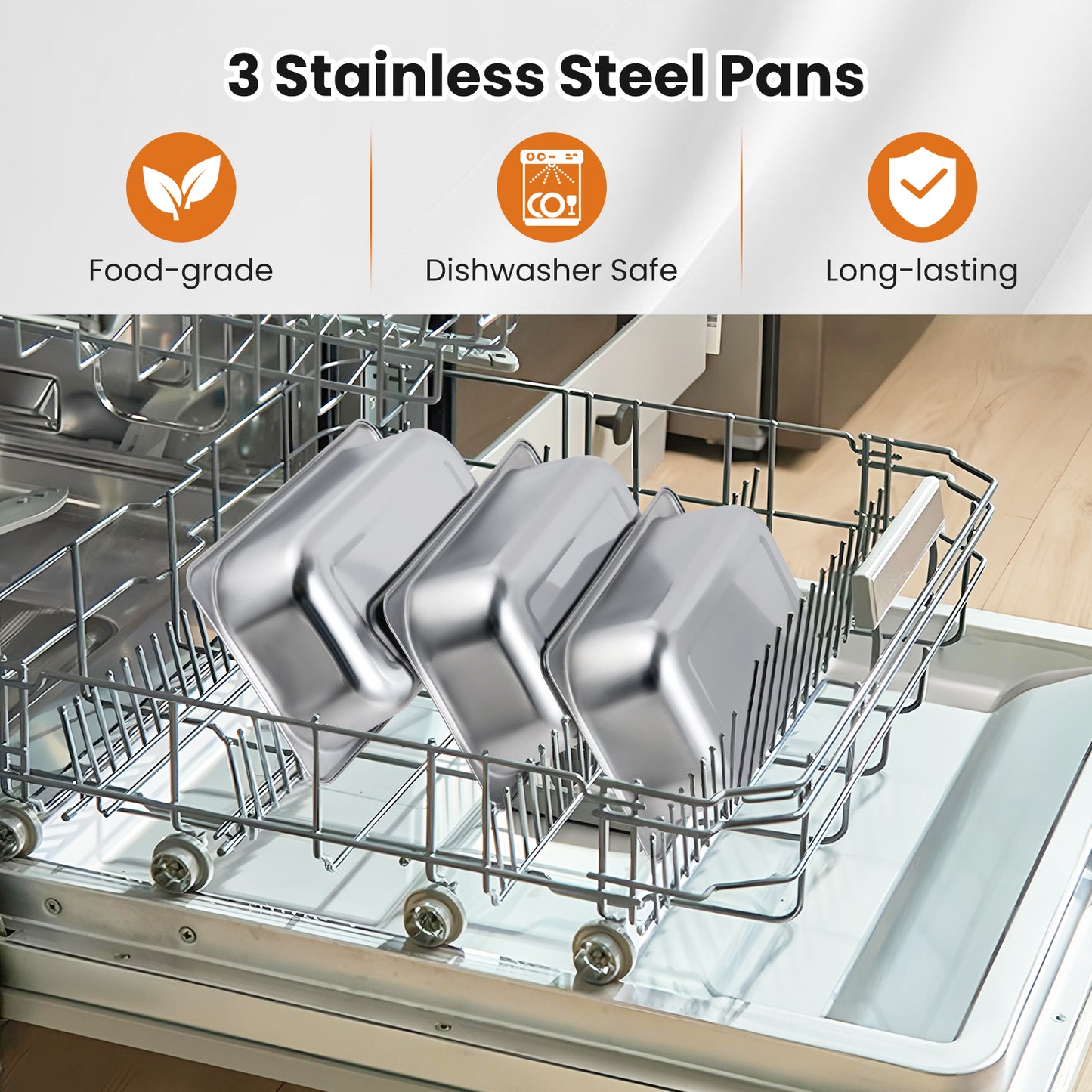 Electric Buffet Server Food Warmer, 3 Removable Trays Food Warmers & Burners at Gallery Canada