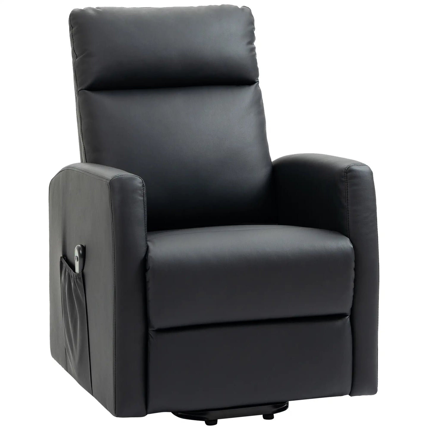 Power Lift Recliner Chair, Remote Control, Side Pocket, Black Electric Power Lift Chairs at Gallery Canada