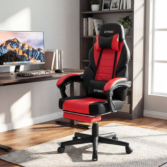 Ergonomic Video Game Chair With Headrest, Reclining Backrest, Red Gaming Chairs Red at Gallery Canada