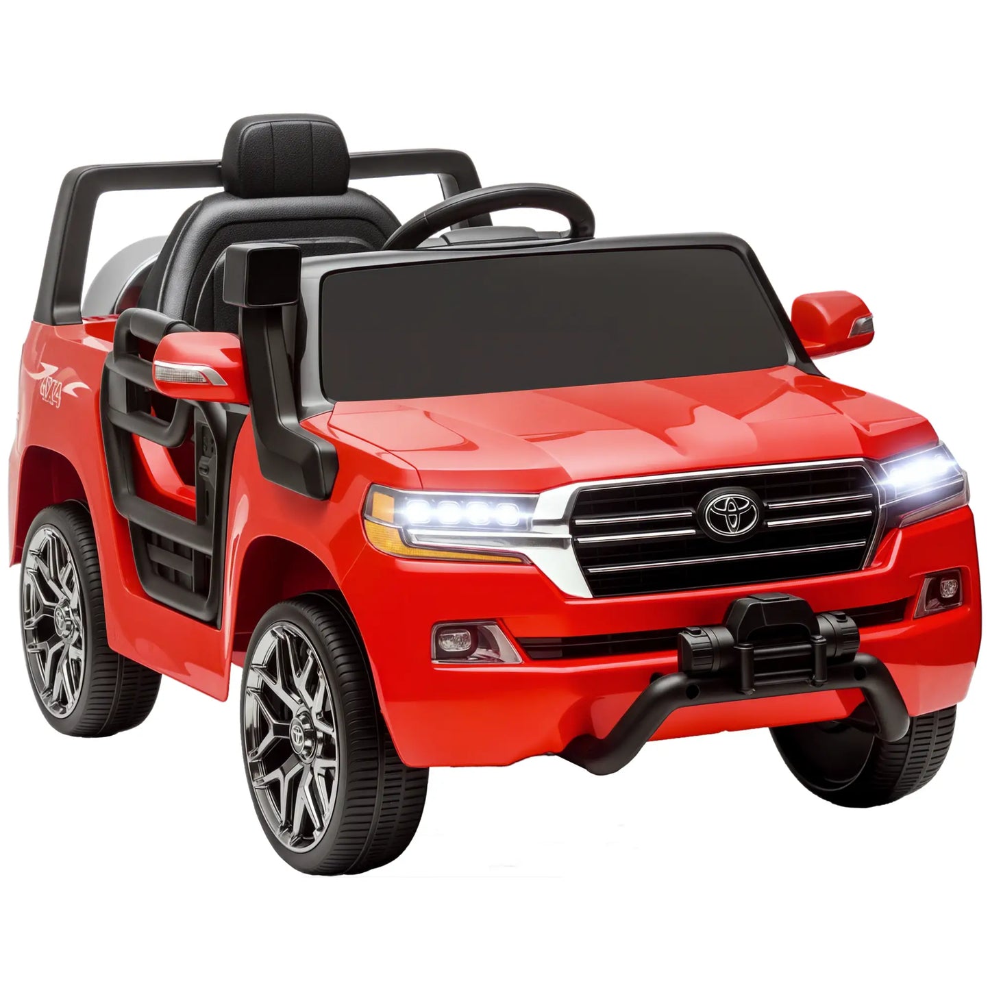 12V Licensed Kids Car, Remote Control, LED Light, Spring Suspension, Red Electric Toy Cars at Gallery Canada