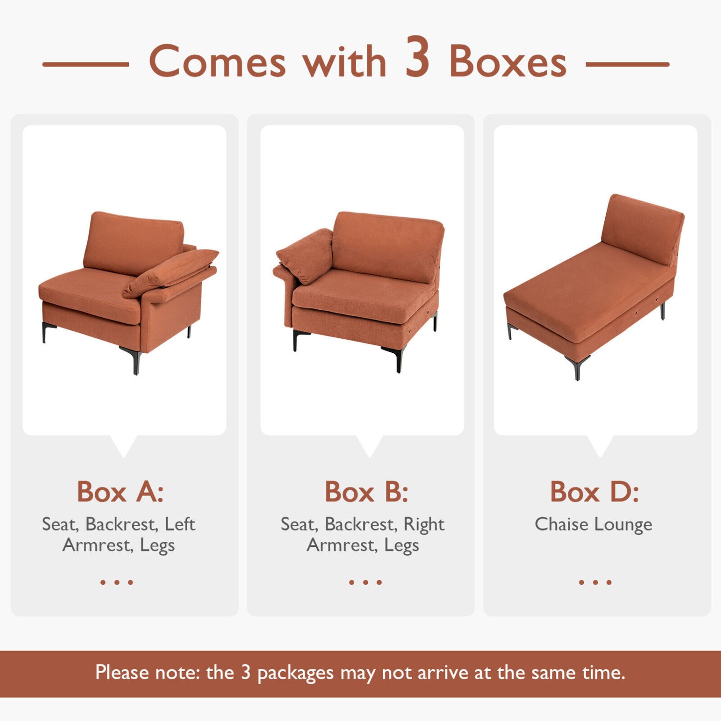 Extra Large Modular L-Shaped Sectional Sofa, Reversible Chaise, 4-5 People, Red Sofas & Loveseats at Gallery Canada