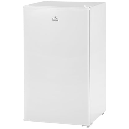 Compact Refrigerator, Mini Fridge with Freezer, Adjustable Shelf, Mechanical Thermostat and Reversible Door, White at Gallery Canada