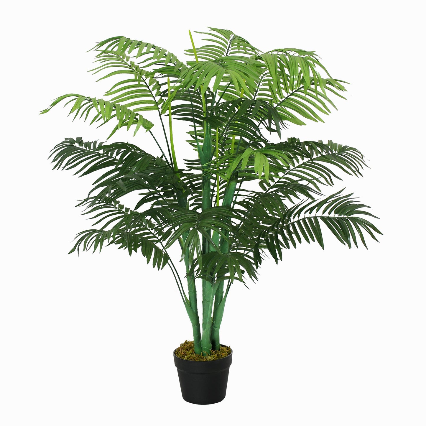 4FT Artificial Palm Tree, Fake Tropical Tree with Lifelike Leaves, Faux Plant in Pot for Indoor and Outdoor Decoration, Green at Gallery Canada