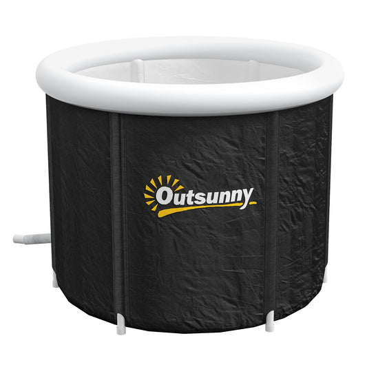 Cold Plunge Tub, Portable Ice Bath Cold Water Therapy Tub with Thermo Lid, for Athletes Recovery, Black - Gallery Canada