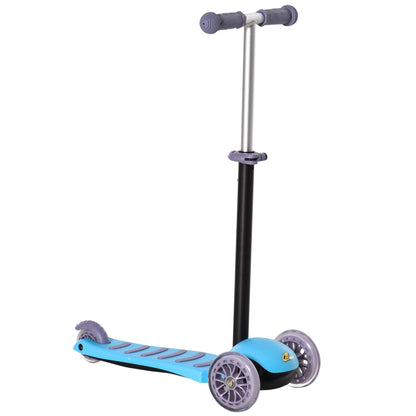 3-in-1 Kids Scooter Sliding Walker Push Car 3 Wheels Height Adjustable with Removable Storage Seat Ride on Toy for 2-6 years Light Blue at Gallery Canada