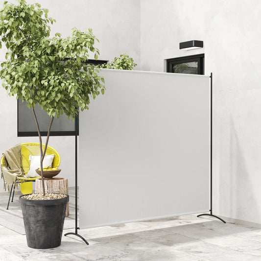 Single Panel Room Divider, UV30+ Privacy Screen, Indoor Outdoor, Beige Side Awnings Beige at Gallery Canada