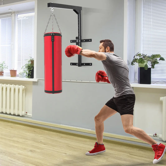 Heavy Duty Boxing Punch Bag Hanger, Wall Mount, 220lbs, Black Punching Bag Hangers Black at Gallery Canada