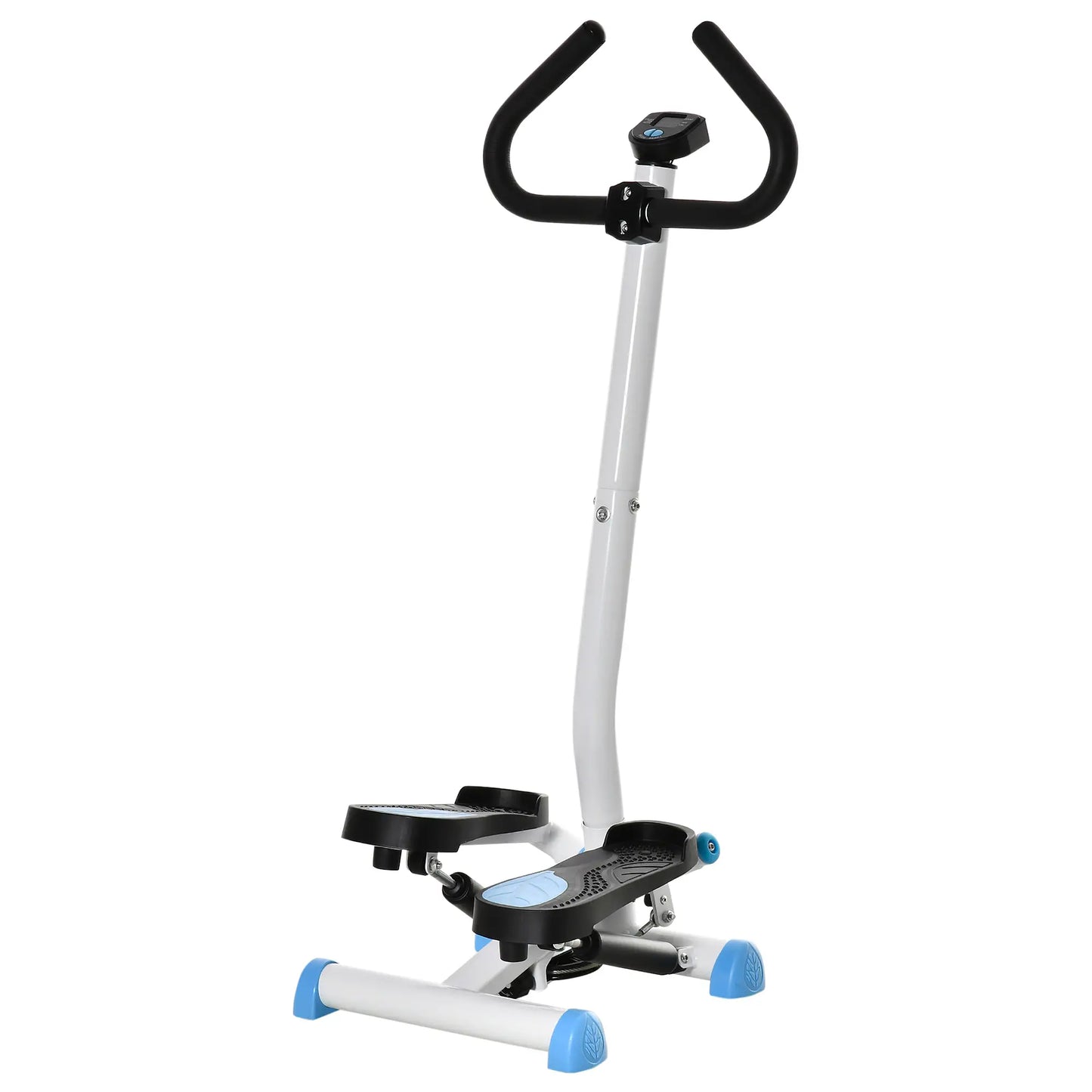 Twist Stepper, Adjustable Resistance, LCD Screen, White & Blue Exercise & Stationary Bikes at Gallery Canada