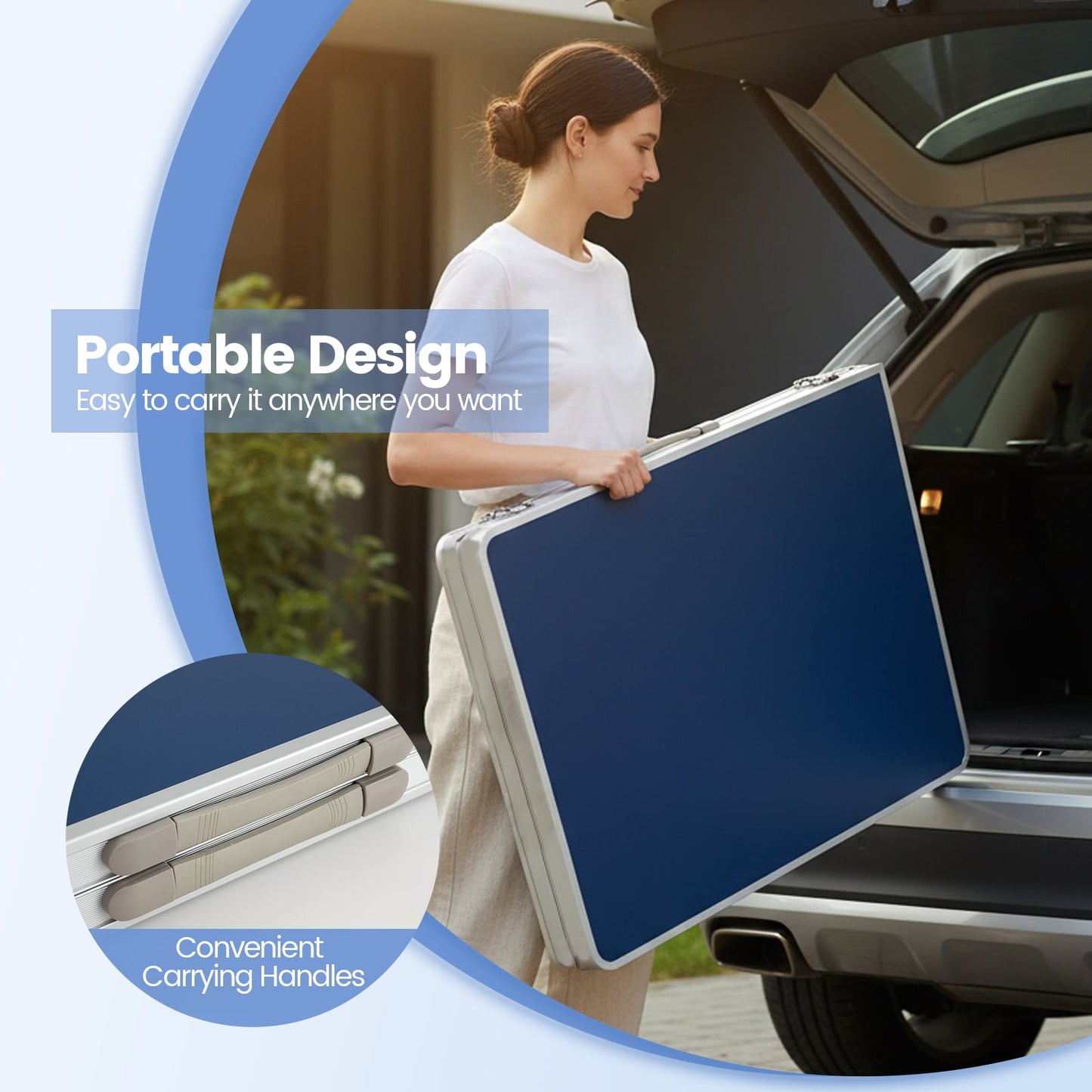 Foldable Ping Pong Table Set, Mini Table Tennis, Adjustable Height, Blue, Green Sport Equipments at Gallery Canada