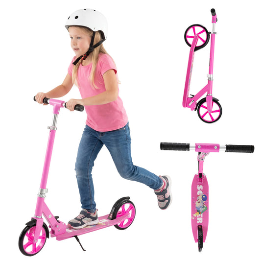 Folding Aluminum Scooter, 3 Adjustable Heights, Pink Scooters Pink at Gallery Canada