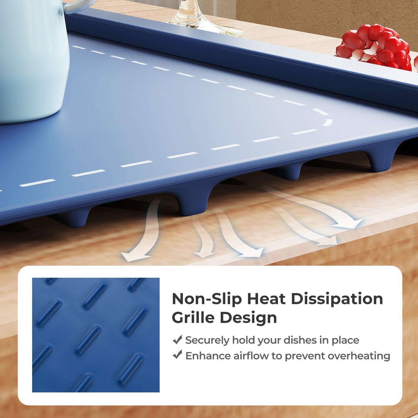 Portable Electric Food Warming Mat, Rollable Tray With Fast Heating, Blue Food Warmers & Burners at Gallery Canada