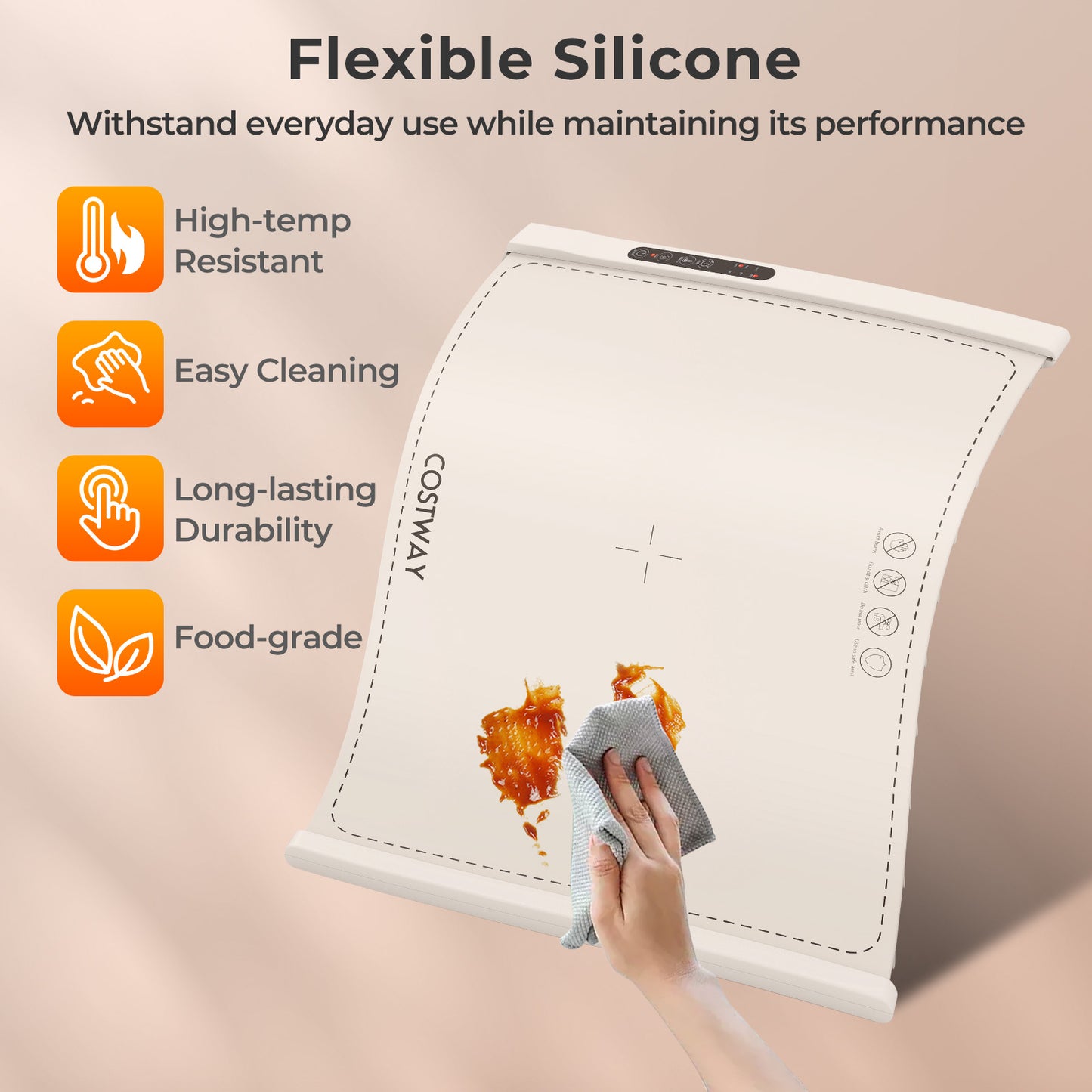 Rollable Portable Electric Food Warming Mat, Beige Food Warmers & Burners at Gallery Canada