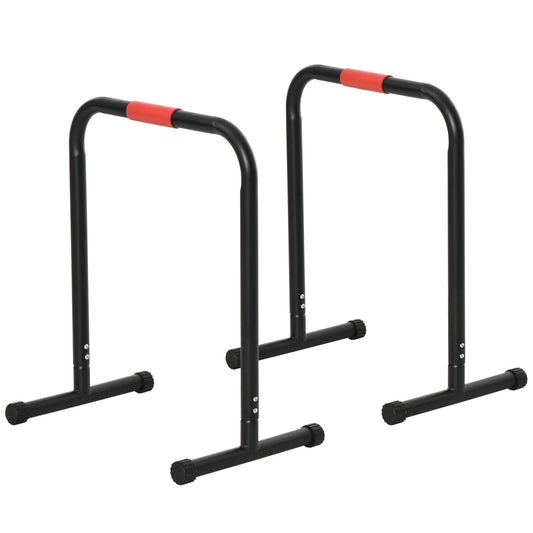 Set of 2 Dip Bar, Dip Station Push Up Station for Full Body Strength Training Home Gym Black - Gallery Canada
