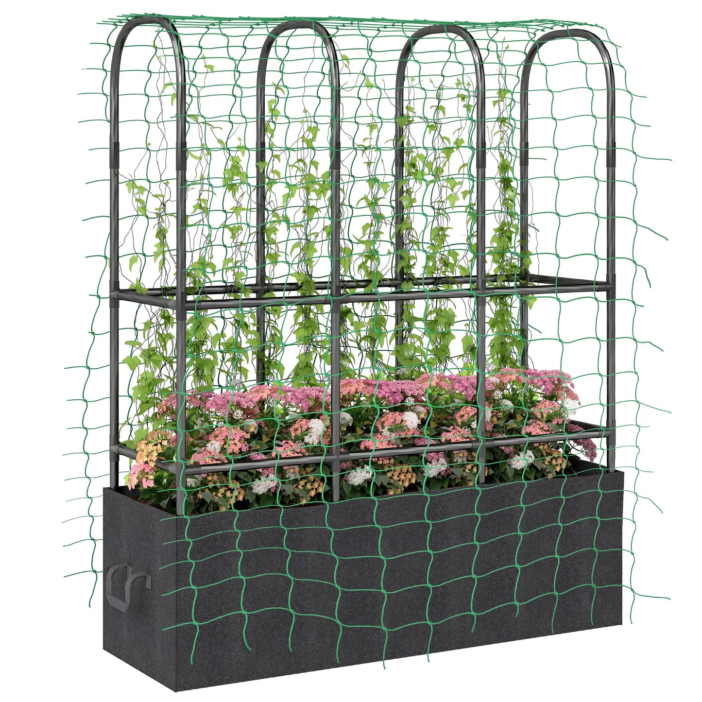 Raised Garden Bed With Trellis, Tomato Cage, 52.8 Gal Grow Bag Raised Garden Beds at Gallery Canada
