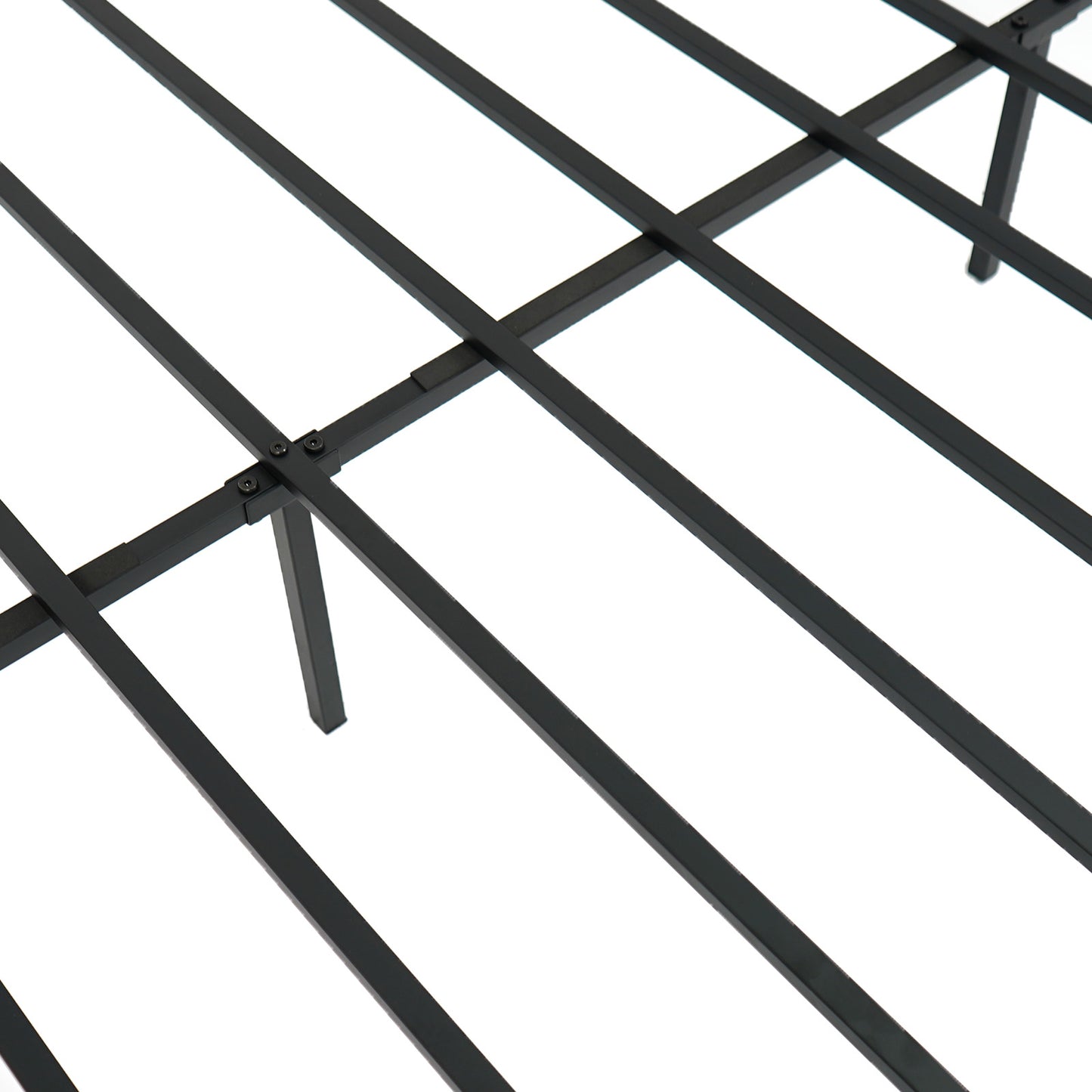 Full Size Metal Bed Frame, Heavy Duty Support Slats, Black Simple Bed Frame at Gallery Canada