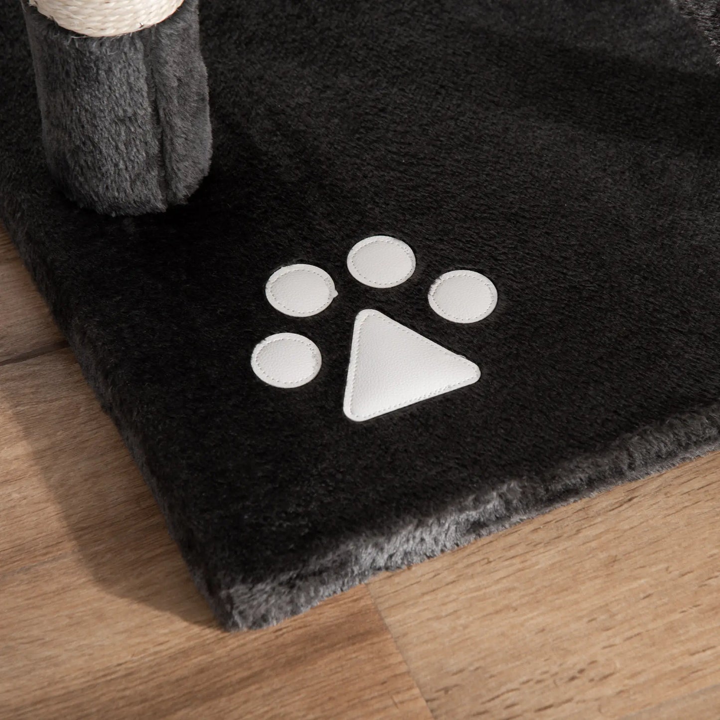 94"-102" Cat Tree, Floor to Ceiling, Multi-Level Play House, Dark Grey Floor to Ceiling Cat Trees at Gallery Canada