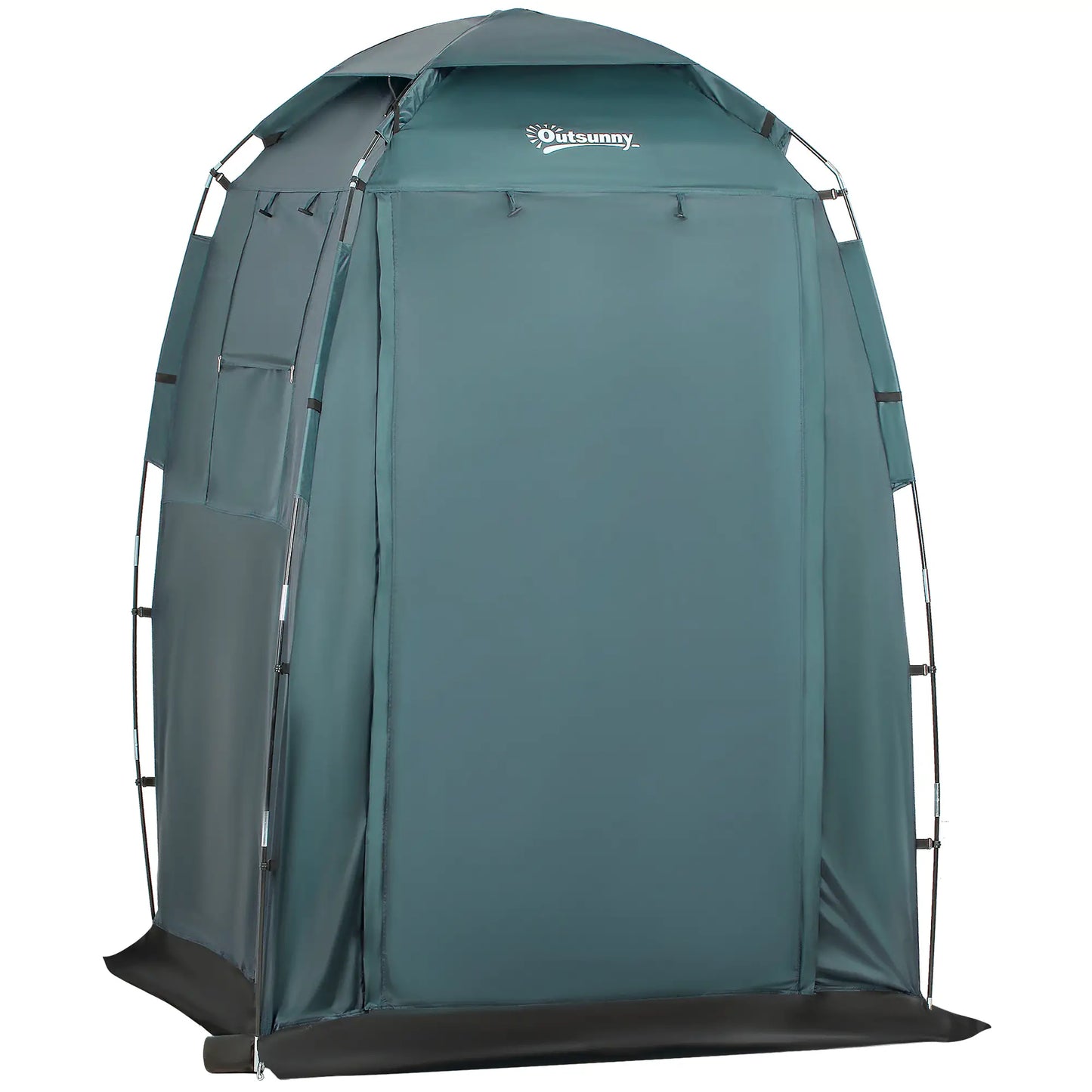 60 x 60 x 82 Shower Tent, Extra Wide Changing Room, Portable Camping Shelter with Windows, Floor Mat, Green Camping Tents at Gallery Canada
