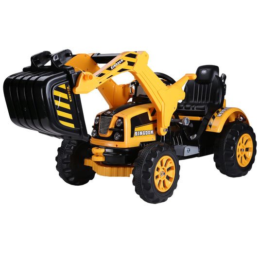 6V Kids Electric Ride on Toy Excavator Construction Trunk For 3 - 8 Years - Gallery Canada