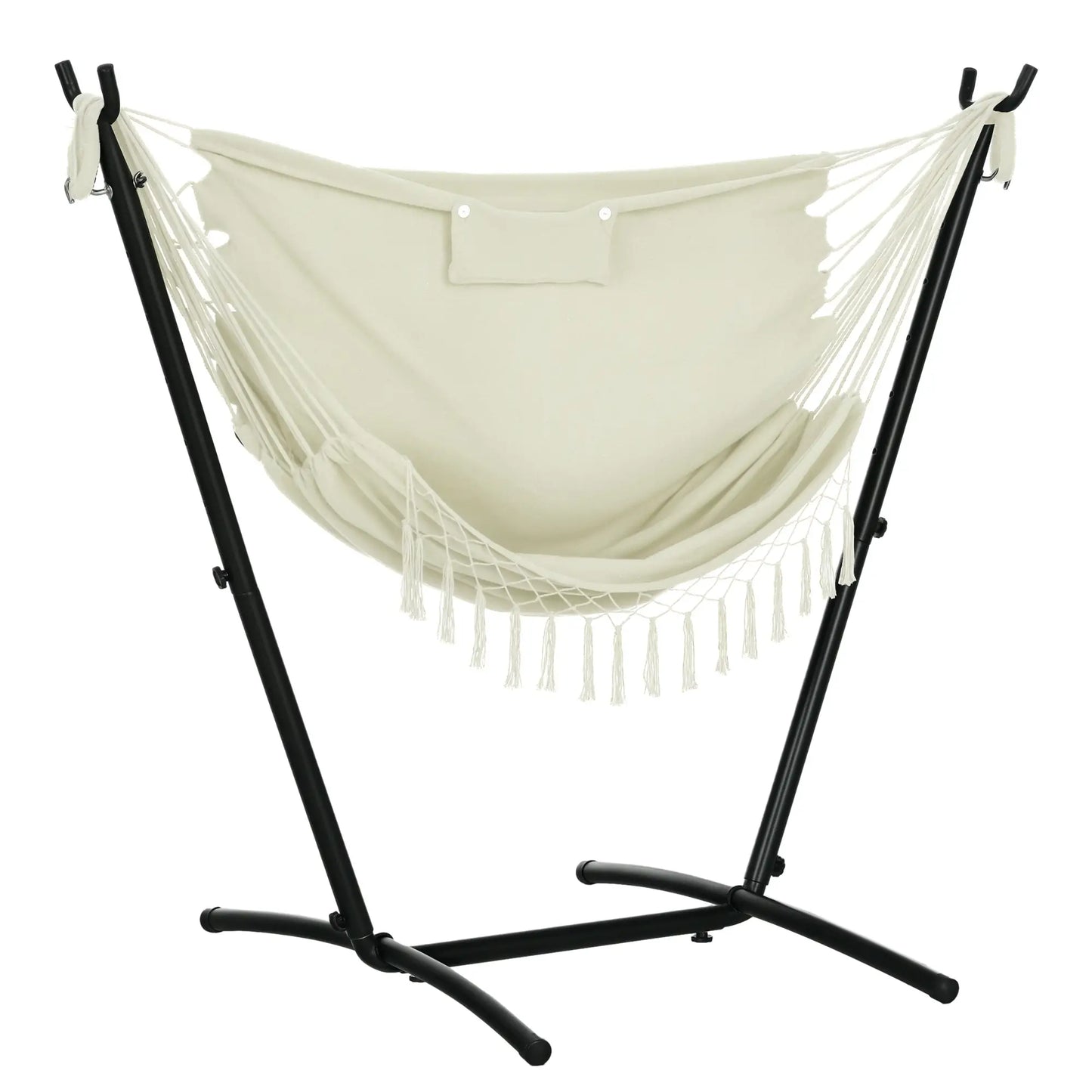 Patio Hammock Chair With Stand, Outdoor Swing, Cream Patio Swings with Stand at Gallery Canada