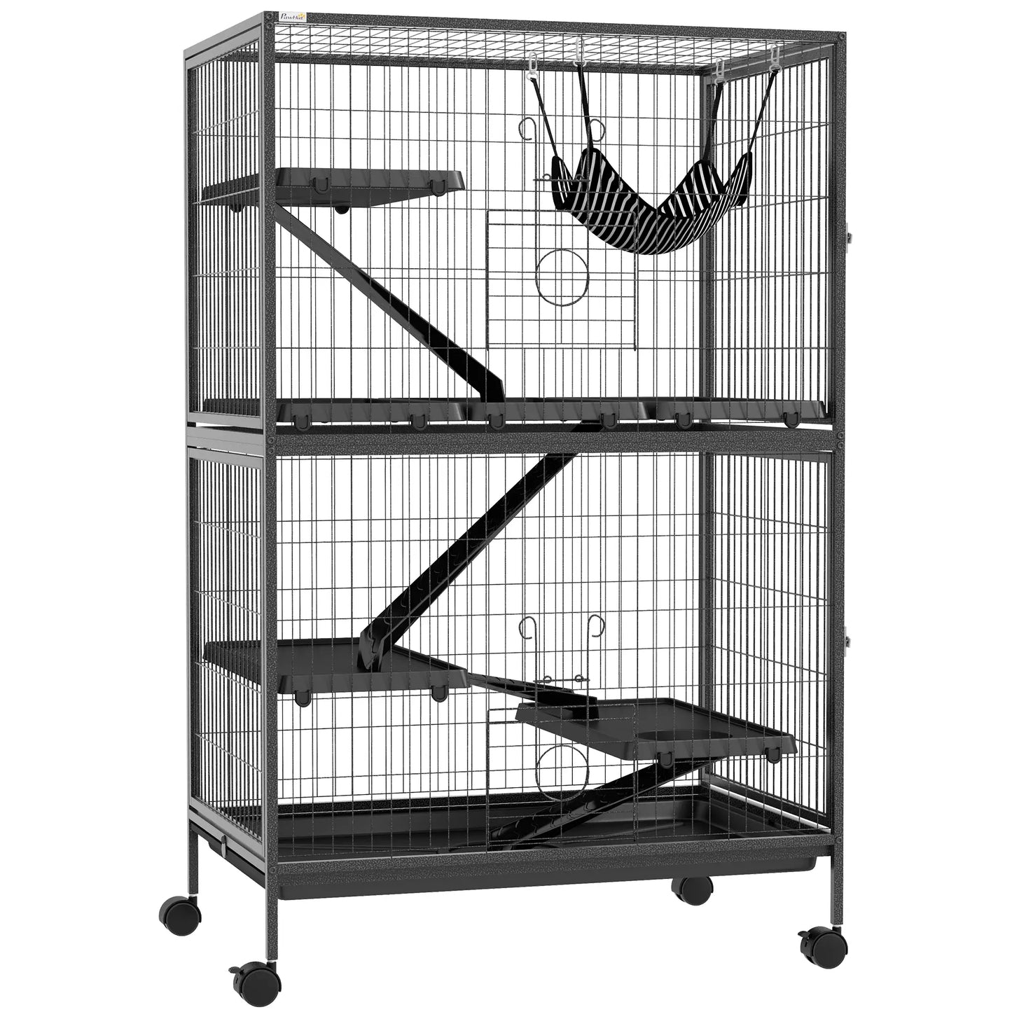 5-Tier Rolling Small Animal Cage, Guinea Pig Cage, Ferret Cage, Grey Houses & Habitats at Gallery Canada