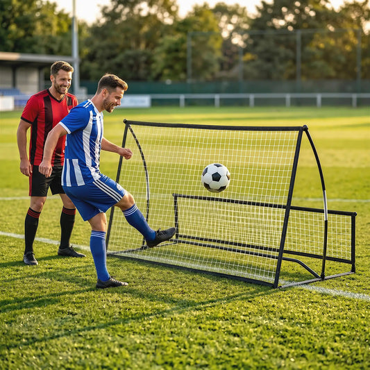 2-In-1 Portable Soccer Rebounder Net, Foldable, With Carry Bag Soccer Black at Gallery Canada