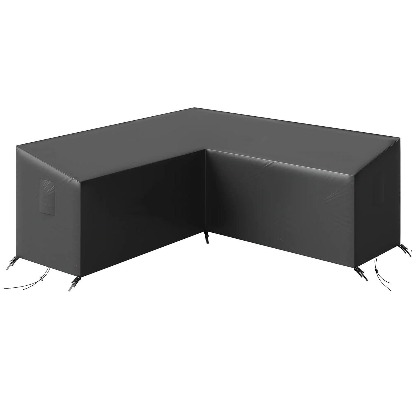 V-Shaped Patio Furniture Cover, Waterproof, 85" x 85", Black Patio Furniture Covers at Gallery Canada