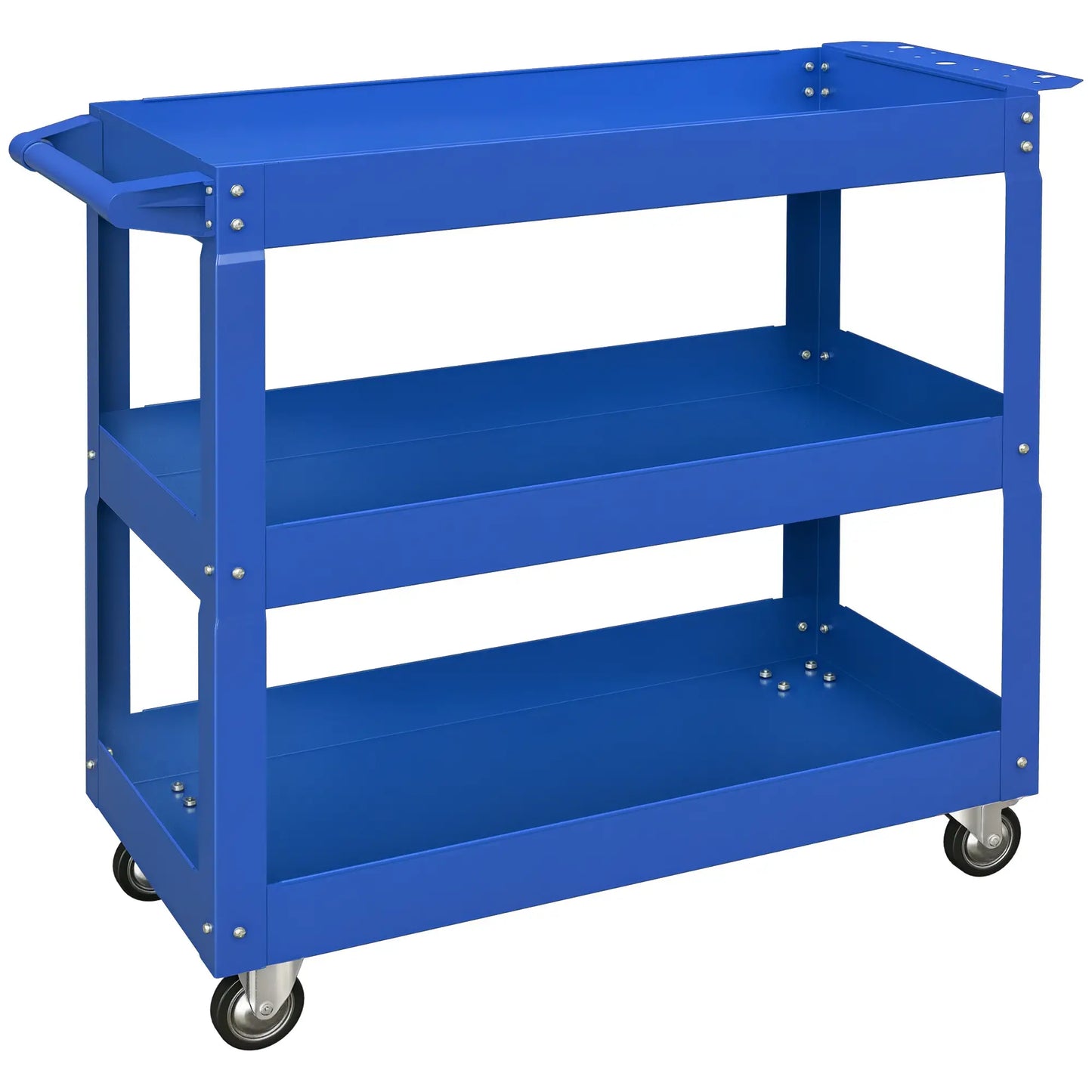 3 Tier Rolling Tool Cart, 330 LBS Heavy Duty Utility Cart, Blue Tool Organizers at Gallery Canada