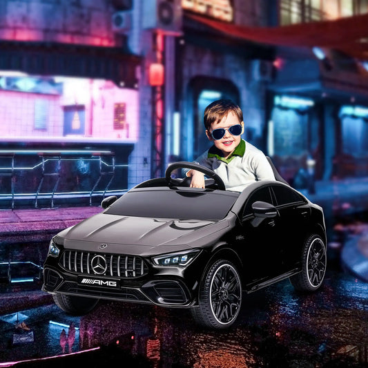 12V Ride On Car, Kids Electric Car, Remote Control, LED Lights, Black Electric Toy Cars Black at Gallery Canada