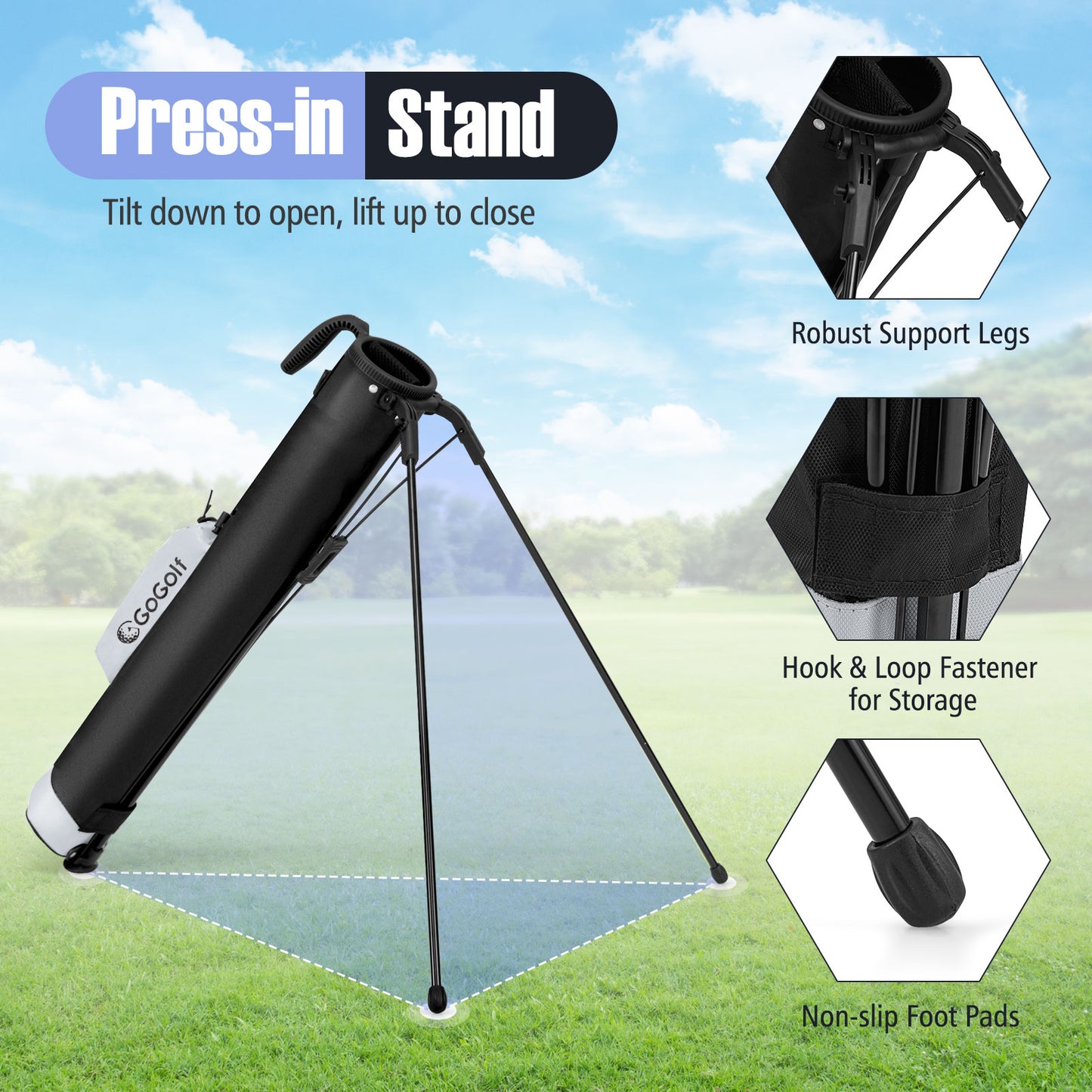 Lightweight Golf Stand Bag, Gray Golf at Gallery Canada