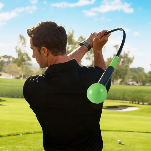 Golf Swing Trainer Aid 47inch/40inch/31.5inch Warm-up Practice Stick with Weighted Head for Grip, Green Golf Green at Gallery Canada