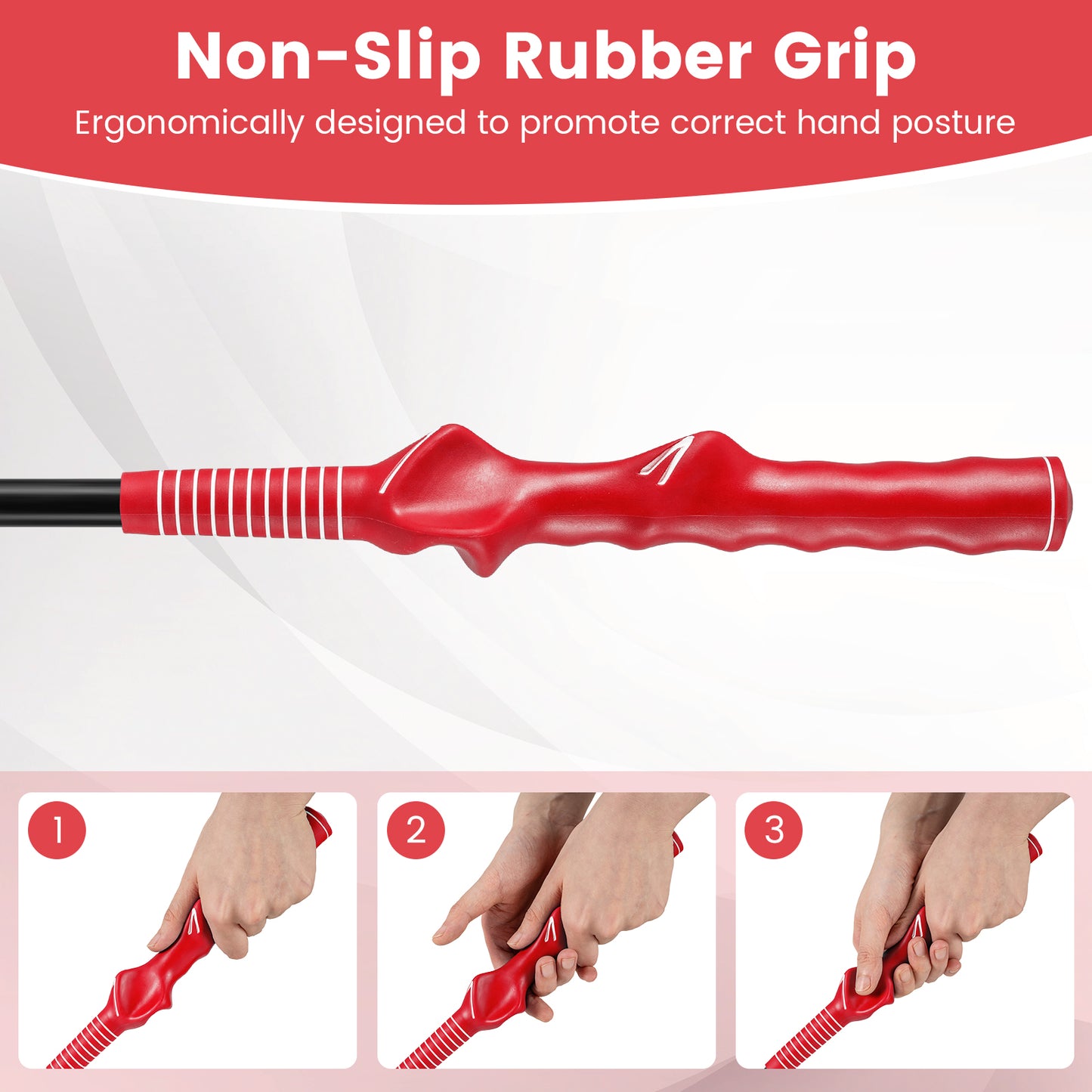 Golf Swing Trainer Click Stick Swing Training Aid for Speed Flexibility Balance, Red Golf at Gallery Canada