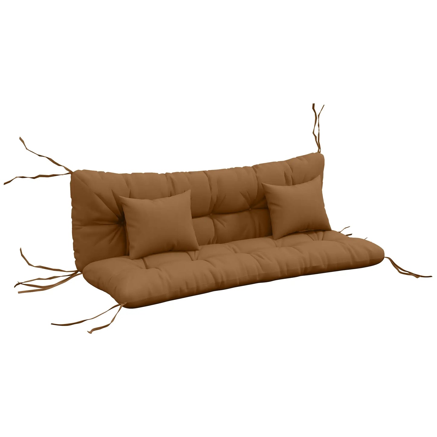4-Piece Patio Chair Cushion Set, Back and Seat Pillows, Tan Patio Chair Cushions at Gallery Canada