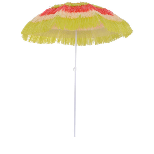 6FT Beach Umbrella Tilt Sunshade Height Adjustable Outdoor Market Patio Yard Crank Deck Sun Shade, Multi-color - Gallery Canada