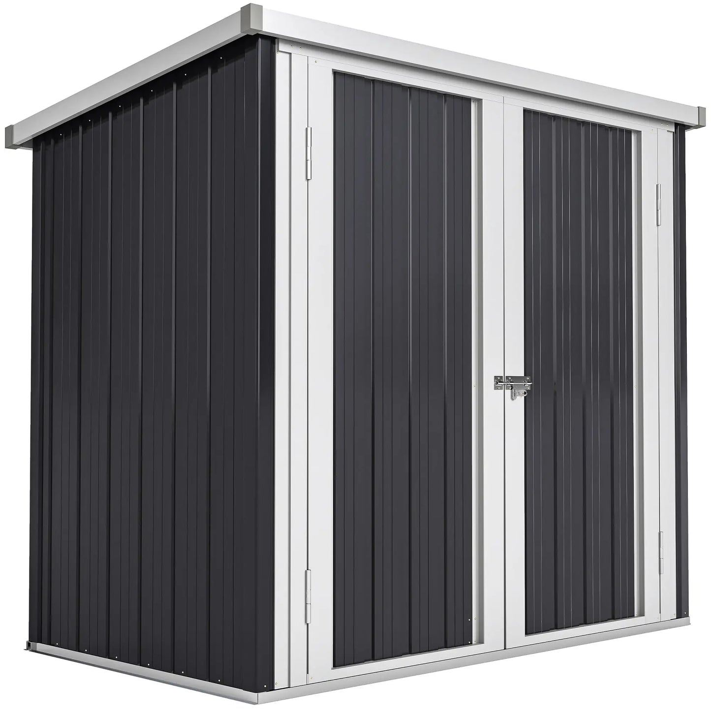 5' x 3' Metal Garden Storage Shed, Tool House, Double Doors Sheds at Gallery Canada