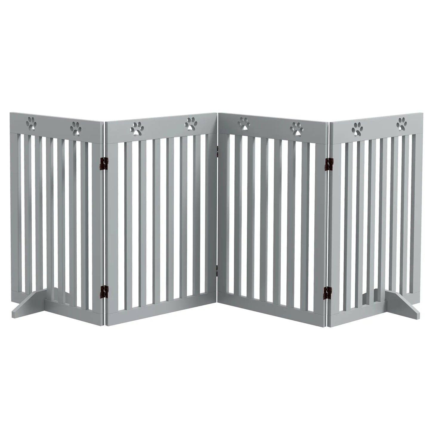 80" Extra Wide Pet Gate, Freestanding with Support Feet, Light Grey Houses, Kennels & Pens at Gallery Canada