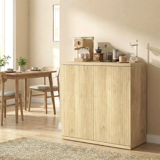 30.7" Oak Sideboard Buffet Cabinet, Modern Kitchen Storage Bar Cabinets Oak at Gallery Canada