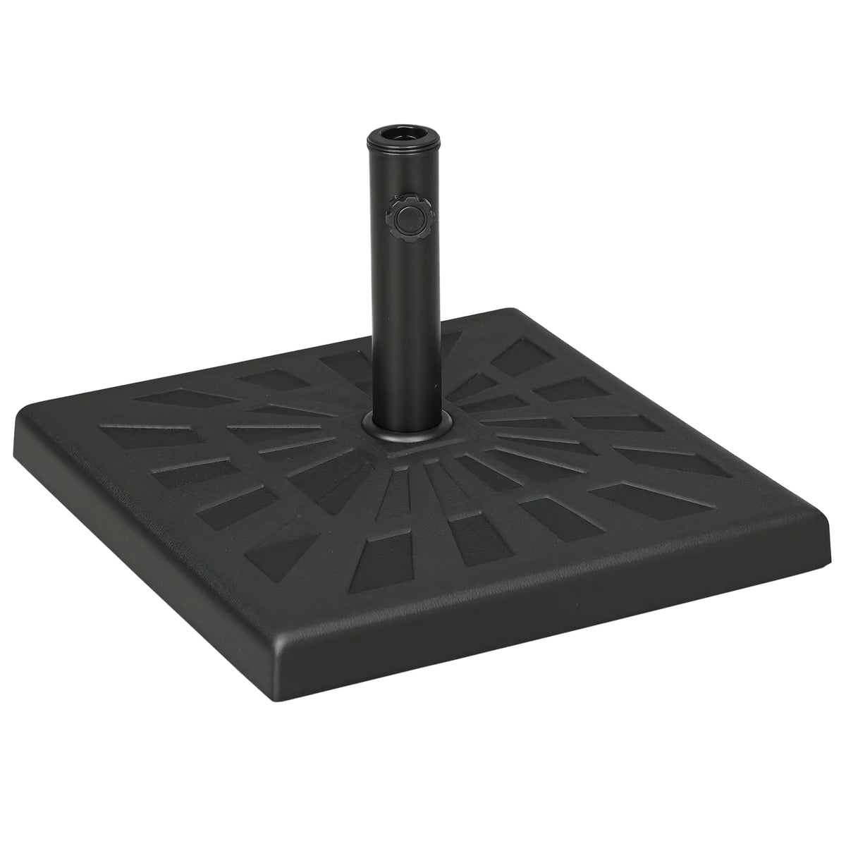 42 lb Heavy Duty Patio Umbrella Stand, 20" Resin Base, Black Umbrella Bases at Gallery Canada