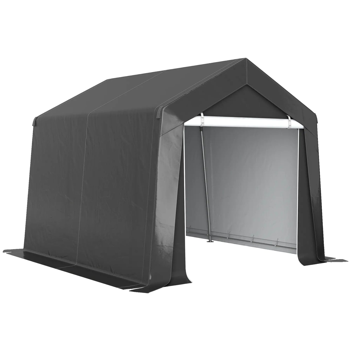 10' x 10' Outdoor Storage Shed, Portable Garage, Dark Grey Sheds at Gallery Canada