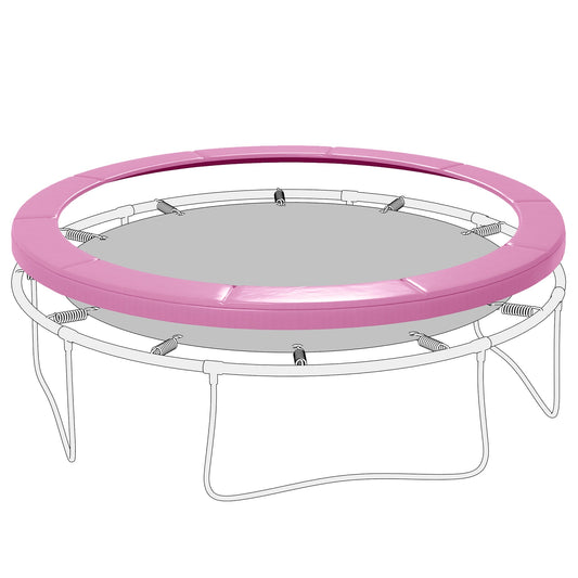 8FT Trampoline Spring Cover, Trampoline Pad Replacement, Waterproof and Tear-Resistant, All-Weather Trampoline Accessories, No Holes for Poles, Pink - Gallery Canada