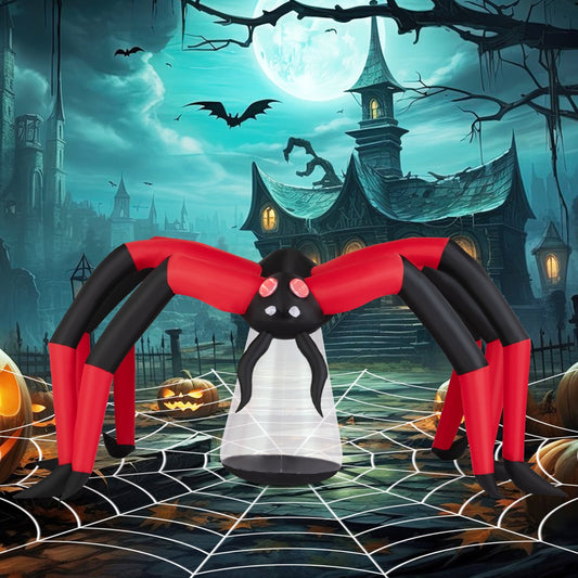Halloween Inflatable Spider, Tunnel Light Eyes, Red Halloween Options at Gallery Canada
