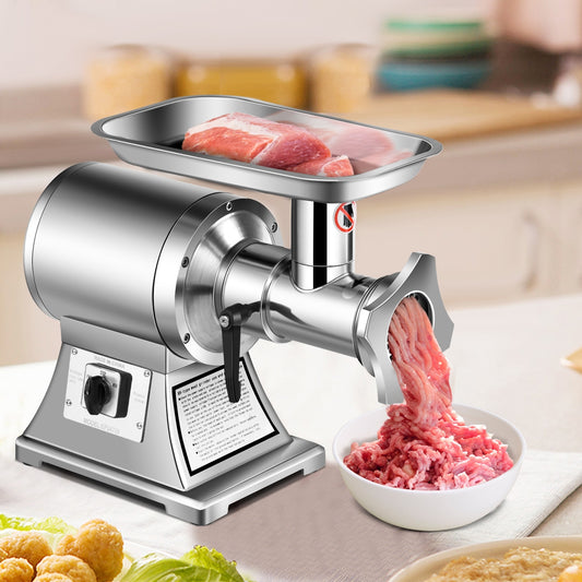 Heavy Duty 1.5HP 1100W 550LB/h Commercial Meat Grinder, Silver Food Grinders & Mills Silver at Gallery Canada